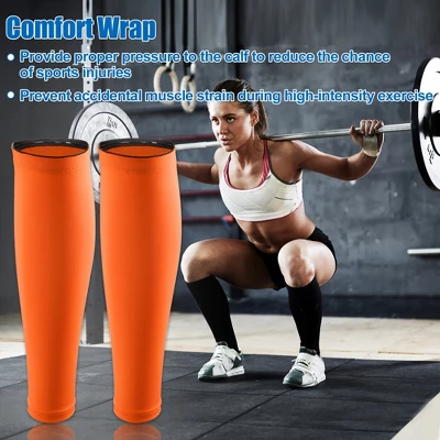 Unique Bargains Calf Compression Sleeve Leg Compression Socks Sore Muscles Polyester 1 Pair 5 Unique Bargains Calf Compression Sleeve Leg Compression Socks Sore Muscles Polyester 1 Pair - Image 5