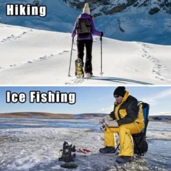 Unique Bargains Crampons Ice Cleats Shoes Spikes Grips Traction Black 1 Pair -Futuro Brand GUEST 9af997a1 1b95 4bd0 bc92 d3a31f6e5f4b