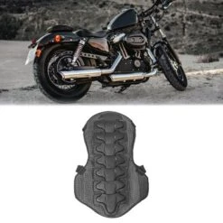 Unique Bargains Motorcycle Street Sport Bike Protective Armor Back Jacket Protector Guard Black 22.8 X 15.7 Inches