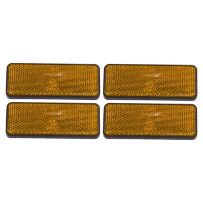 Unique Bargains Plastic Universal Rectangular Reflective Warning Reflector 3.43" 4 Pcs 6 Unique Bargains Plastic Universal Rectangular Reflective Warning Reflector 3.43" 4 Pcs - Image 6
