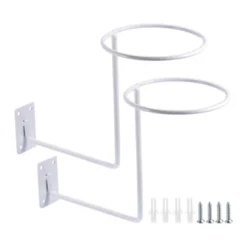 Unique Bargains Metal Rust-proof Durable Wall Mount Helmet Holder 2 Pcs -Futuro Brand GUEST 9cefa347 e924 48c2 b599 fb1752d19efd