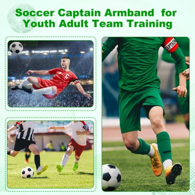 Unique Bargains Nylon Elastic Soccer Protective Captain Armband For Team Training 6 Pcs 5 Unique Bargains Nylon Elastic Soccer Protective Captain Armband For Team Training 6 Pcs - Image 5