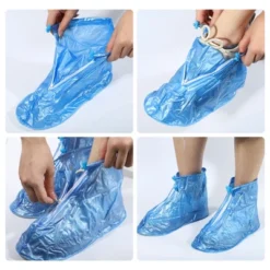Unique Bargains Waterproof Reusable Rain Shoe Covers Ankle High Top Boots Non-Slip Pair -Futuro Brand GUEST 9d37e351 a49e 459f 9569 4927646e00e5