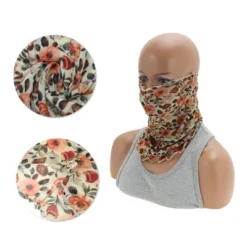 Unique Bargains Floral Printed Earloop Neck Gaiter 1 Pc -Futuro Brand GUEST 9e4c097c 75fc 46ba ba16 a85d4b9c38ac