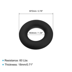 Unique Bargains High Elasticity Textured Silicone Training Hand Grip Ring