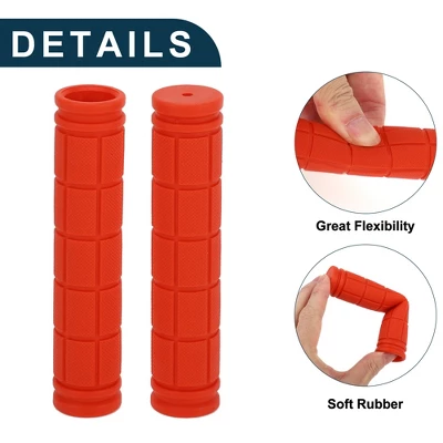 Unique Bargains Bike Handlebar Grips Covers 4.72" Length Orange 1 Pair 2 Unique Bargains Bike Handlebar Grips Covers 4.72" Length Orange 1 Pair - Image 2