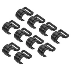 Unique Bargains Outdoor Camping ID C Shape Plastic Clamp Tent Pole Clips Black 15 Pcs -Futuro Brand GUEST 9ed63f38 c2f8 43b7 84ac 4b6662a1c014