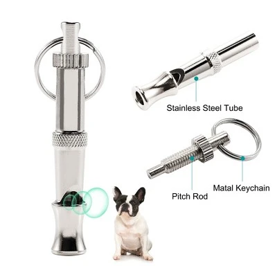 Unique Bargains Metal Adjustable Sound Pitch Lightweight Dog Whistle With Keychain Silver Tone 1 Pc 1 Unique Bargains Metal Adjustable Sound Pitch Lightweight Dog Whistle With Keychain Silver Tone 1 Pc