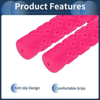 Unique Bargains Bike Handlebar Grips Covers 4.72" Length Pink 1 Pair 4 Unique Bargains Bike Handlebar Grips Covers 4.72" Length Pink 1 Pair - Image 4