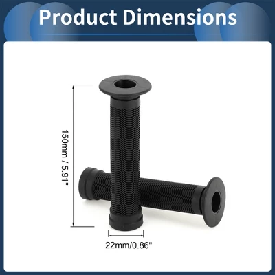 Unique Bargains Bike Handlebar Grips Covers 5.9" Black 1 Pair 2 Unique Bargains Bike Handlebar Grips Covers 5.9" Black 1 Pair - Image 2