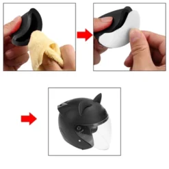 Unique Bargains Helmet Decoration Cat Ears Style Devil Horn 1 Set -Futuro Brand GUEST a016bb45 11d4 485c a7c2 99c56a08eccd