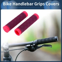 Unique Bargains Bike Handlebar Grips Covers 5.12" Purple 1 Pair