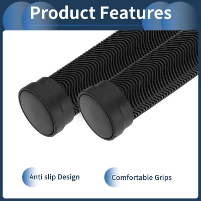 Unique Bargains Bike Handlebar Grips Covers 5.9" Black 1 Pair 4 Unique Bargains Bike Handlebar Grips Covers 5.9" Black 1 Pair - Image 4