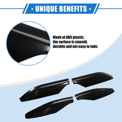 Unique Bargains Car Roof Rack Side Rails End Cover Shell Cap For Lexus GX470 2003-2009 Durable Plastic Black 4pcs 2 Unique Bargains Car Roof Rack Side Rails End Cover Shell Cap For Lexus GX470 2003-2009 Durable Plastic Black 4pcs - Image 2