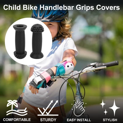 Unique Bargains Child Bike Handlebar Grips Covers 3.94" Black 1 Pair 1 Unique Bargains Child Bike Handlebar Grips Covers 3.94" Black 1 Pair