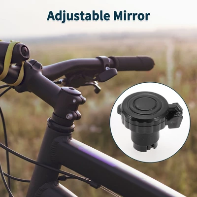 Bike Rearview Mirror 4.4x4cm Adjustable | Front Handlebar Bike Mirror Black With Mounting Accessories For Bicycle Mountain Road Bike 1 Set 2 Bike Rearview Mirror 4.4x4cm Adjustable | Front Handlebar Bike Mirror Black With Mounting Accessories For Bicycle Mountain Road Bike 1 Set - Image 2
