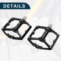 Unique Bargains Foot Peg Footrests Fit 9/16 Inch Axles Durable Rear Bicycle Pedal Aluminum Alloy Black 1 Pair -Futuro Brand GUEST a465bef3 8182 41e8 b35f 5c899d4abba7