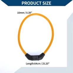 Unique Bargains Bicycle Lock Security Lock Resettable 4 Digit Combination Chain Bike Lock Orange 8 Unique Bargains Bicycle Lock Security Lock Resettable 4 Digit Combination Chain Bike Lock Orange -Futuro Brand GUEST a5604081 253a 41b0 94c0 3e8a1296a95b