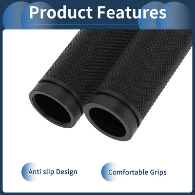 Unique Bargains Bike Handlebar Grips Covers 6.38" Black 1 Pair 4 Unique Bargains Bike Handlebar Grips Covers 6.38" Black 1 Pair - Image 4