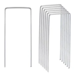 Unique Bargains Camping Garden Galvanized Iron Tent Stakes Silver Tone 50 Pcs -Futuro Brand GUEST a5ef5a01 8371 4a10 9b1d bbbca45e0837