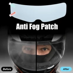Unique Bargains Motorcycle Helmet Anti Fog Film Universal Film Lens Sticker 8.86"x2.56"