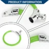 Unique Bargains Bicycle Lock Portable Ring Cable Anti-Theft Bike Lock Mini Ring Lock Green 16.54"