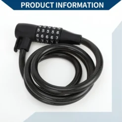 Unique Bargains Extended Bicycle Padlock Spiral Cable Lock Resettable 5 Digit Bike Lock Black 9 Unique Bargains Extended Bicycle Padlock Spiral Cable Lock Resettable 5 Digit Bike Lock Black -Futuro Brand GUEST a72361ca b555 4b94 9c67 22ea020915aa