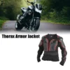 Unique Bargains Dirt Bike Motorcycle Riding Protective Full Body Armor Thorax Back Backbone Protector For Off-Road Cycling Red Size L