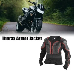 Unique Bargains Dirt Bike Motorcycle Riding Protective Full Body Armor Thorax Back Backbone Protector For Off-Road Cycling Red Size XL