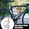 Unique Bargains Double Side Bicycle Water Coffee Drink Cup Bottle Holder Cage Rack Multicolor
