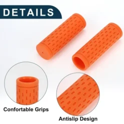 Unique Bargains Bike Handlebar Grips Covers 3.54" Orange 1 Pair -Futuro Brand GUEST a981be9e f834 4551 912f 3c465b3b4525