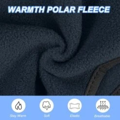 Unique Bargains Polar Fleece Stretchy Winter Running Sweatband With Button Ear Warmer Headband -Futuro Brand GUEST a983439f ebde 448a aaa0 378061020c29