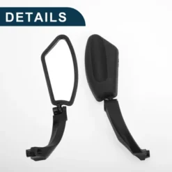 Bike Rearview Mirror 11.2x4.5cm Adjustable | Front Left Riding Mirror Black With Mounting Accessories For Bicycle Mountain Road Bike 1 Set -Futuro Brand GUEST ac44b609 2e81 49ea a3e8 92491aa3eeec