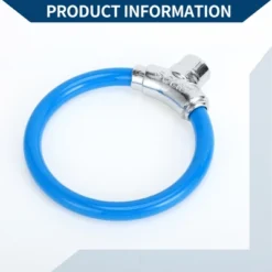Unique Bargains Bicycle Lock Portable Ring Cable Anti-Theft Bike Lock Mini Ring Lock Blue -Futuro Brand GUEST accba7bd 0180 4c94 9820 66c62f6f6381