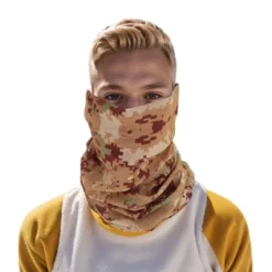 Unique Bargains Sunscreen Camouflage Pattern Face Scarf Mask Brown Yellow 1 Pc -Futuro Brand GUEST ae0f163e 0636 4f19 922a b17f507284e3