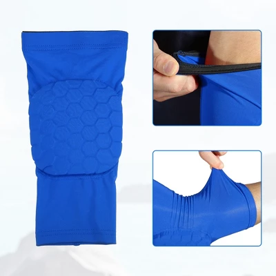 Unique Bargains 2pcs Elbow Brace Support Sleeve Elbow Pad Sleeve For Women Men Blue XL Size 2 Unique Bargains 2pcs Elbow Brace Support Sleeve Elbow Pad Sleeve For Women Men Blue XL Size - Image 2