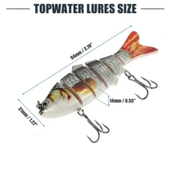 Unique Bargains Fishing Lures Jerk Baits For Bass Fishing Lifelike Freshwater Lures ABS Multicolor 0.05lb 3 Pcs -Futuro Brand GUEST afe4565f 0207 4419 829a 29e35a7baf42