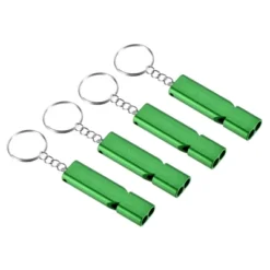 Unique Bargains Aluminum Alloy Camping Hiking Boating Survival Signal Double Tubes Whistles 4 Pcs -Futuro Brand GUEST b0db1f38 95ec 4b9e a6ed 0ff78836d51d