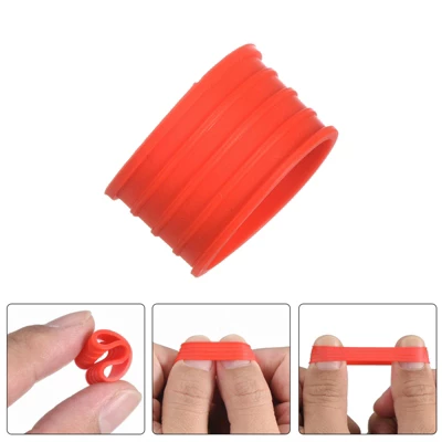 Unique Bargains Silicone Non-Slip Wear-Resistant Badminton Tennis Racket Handle Grip Rings 4 Pcs 3 Unique Bargains Silicone Non-Slip Wear-Resistant Badminton Tennis Racket Handle Grip Rings 4 Pcs - Image 3