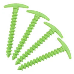 Unique Bargains Tent Stakes T Shape Spiral Plastic Ground Pegs For Outdoor Camping Canopy Tarp 4 Pcs -Futuro Brand GUEST b13bdc9c f687 4ecc 9c01 cf0a9120e74d