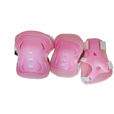 Unique Bargains Cycling Roller Skating Plastic Wrist Elbow Knee Support Brace 6 In 1 Set Protective Pads Pink White 4.9" X 3.9" 5 Unique Bargains Cycling Roller Skating Plastic Wrist Elbow Knee Support Brace 6 In 1 Set Protective Pads Pink White 4.9" X 3.9" - Image 5