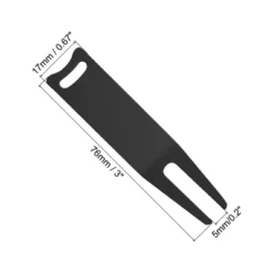 Unique Bargains Metal Bending Golf Divot Repairing Curved Spits 4 Pcs