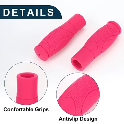Unique Bargains Bike Handlebar Grips Covers 4.92" Pink 1 Pair 3 Unique Bargains Bike Handlebar Grips Covers 4.92" Pink 1 Pair - Image 3