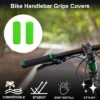 Unique Bargains Bike Handlebar Grips Covers 3.35" Length Green 1 Pair