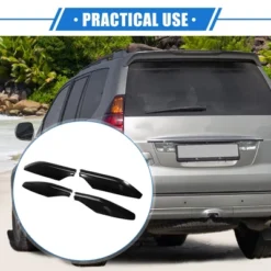 Unique Bargains Car Roof Rack Side Rails End Cover Shell Cap For Lexus GX470 2003-2009 Durable Plastic Black 4pcs