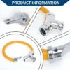 Unique Bargains Bicycle Lock Portable Ring Cable Anti-Theft Bike Lock Mini Ring Lock Orange 1 Pc