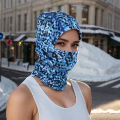 Unique Bargains Quick-drying Ice Silk Geometric Balaclava Face Mask 1 Pc -Futuro Brand GUEST b78e02e0 843b 425d b91d 38446dc1759a