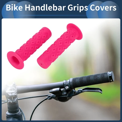 Unique Bargains Bike Handlebar Grips Covers 4.72" Length Pink 1 Pair 1 Unique Bargains Bike Handlebar Grips Covers 4.72" Length Pink 1 Pair