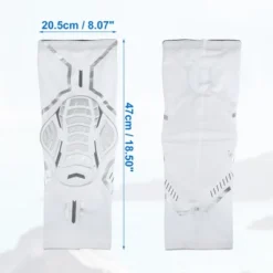 Unique Bargains Compression Knee Braces, EVA Padded Leg Sleeves For Men Women Nylon White 2pcs