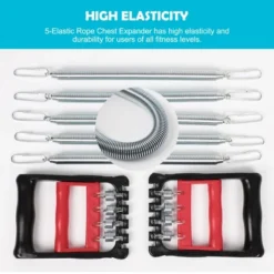 Unique Bargains Plastic Handle 5 Springs Chest Arm Expander Pull Exerciser Equipment Red Black 1 Pc -Futuro Brand GUEST b93868bc 322c 42c0 82f5 b25e552be77d